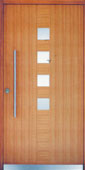 Haustüre aus Holz mit Lichtausschnitt von Schreinerei FÄTH